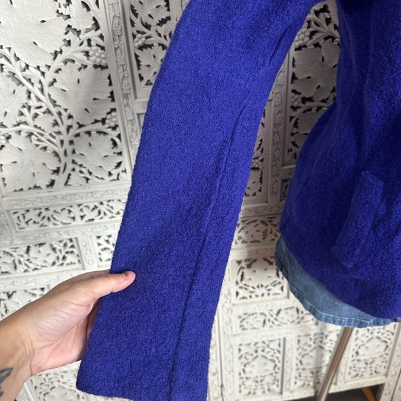 Harve Benard 100% Wool Purple Button Up Blazer Jacket Sz Medium - Picture 3 of 8